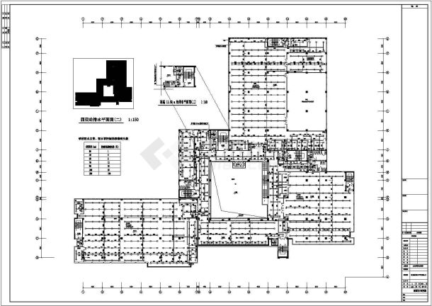 【重庆】5层大学教学示范楼给排水设计施工图-图二