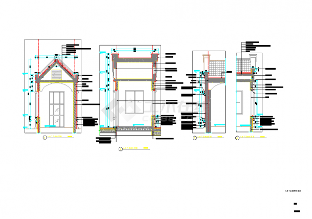 【上海】现代风格高档居住区景观施工图-图一