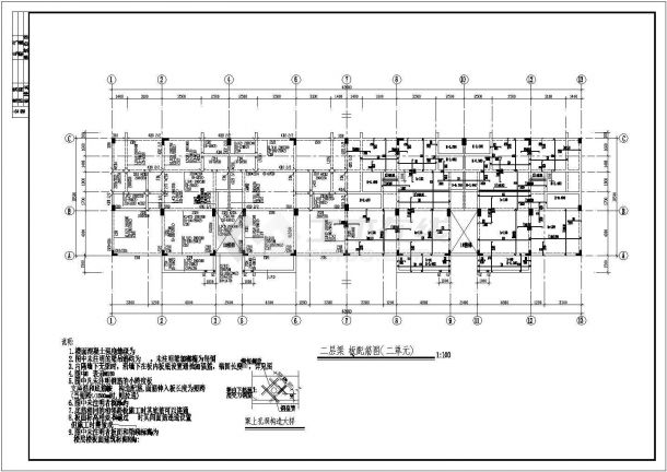 【广东】六层框架公寓结施图（含结构总说明，共15张）-图二