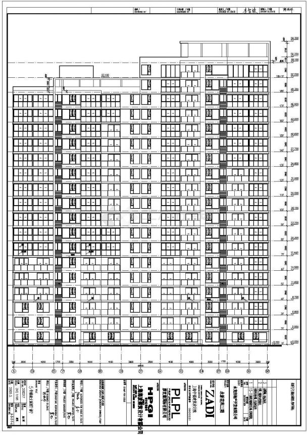 某地十八层剪力墙结构住宅建筑设计施工图纸-图二