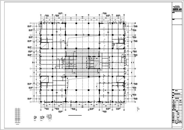 某41526.5㎡十六层框架剪力墙结构医科大学医学生综合技能学习中心结构施工图-图一