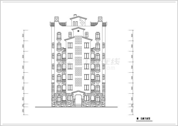 某地六层砖混结构住宅建筑设计方案图纸-图一