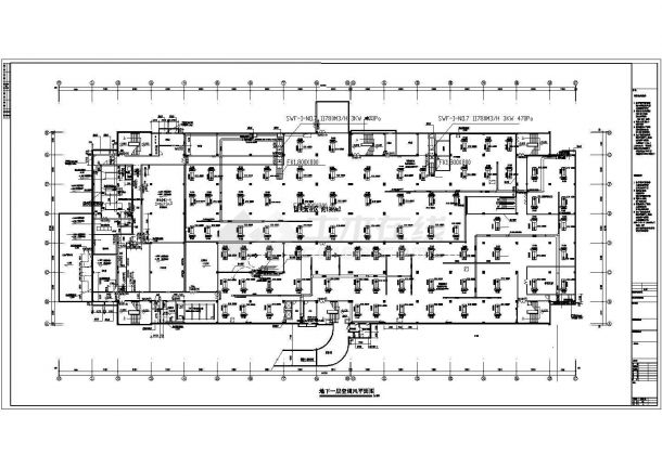 长乐市区某国美地下商场空调设计图纸-图一
