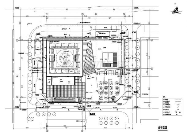 某120000㎡五十二层超高商务中心（附电气、建筑、结构、空调、水多张图纸）-图一