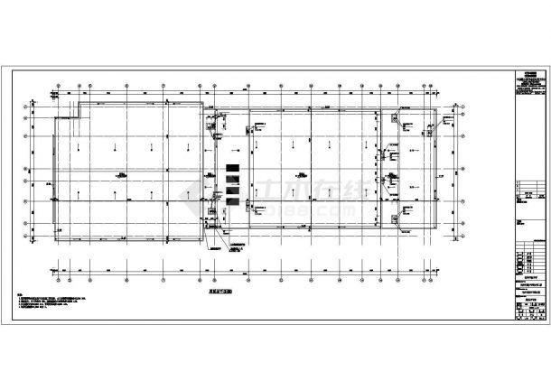 [长沙]两层框架结构中学综合馆结构施工图（含详细建筑图）-图一