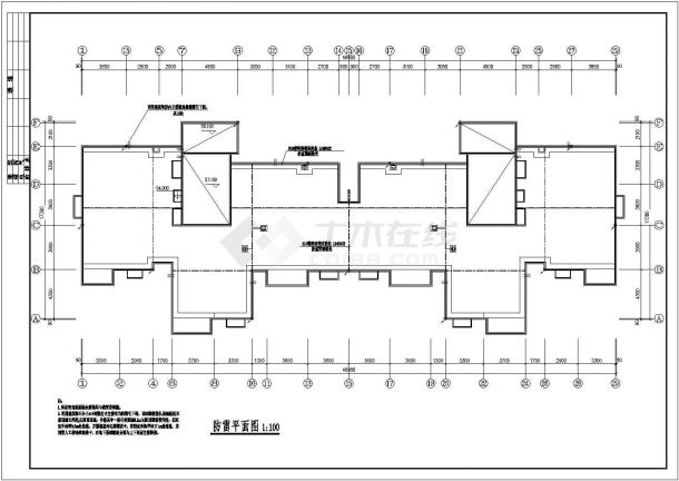 某小区18层纯住宅楼电气设计施工图-图一