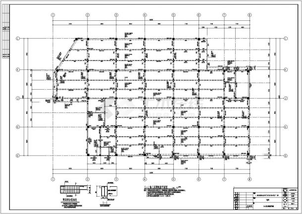 【南通】四层框架结构经济开发区标准厂房结构施工图-图二