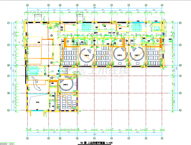 徐州某学校采暖设计详图及采暖系统图（四层，建筑面积3093平方米）-图二