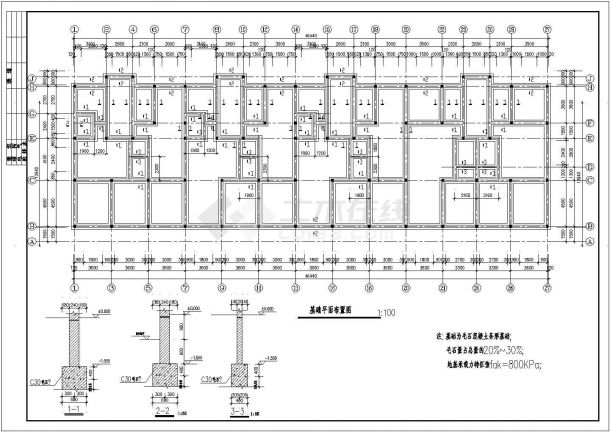 青岛某地上六层砌体结构带阁楼住宅结构图-图二
