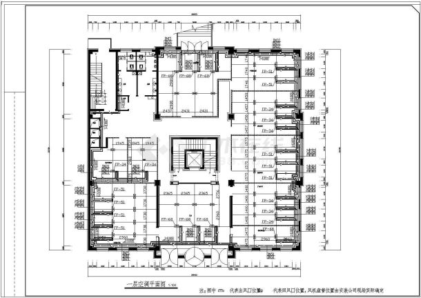 某铁路轮渡办公楼空调工程设计图-图二