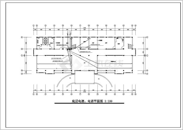 某单位三层办公楼电气设计全套施工图-图二