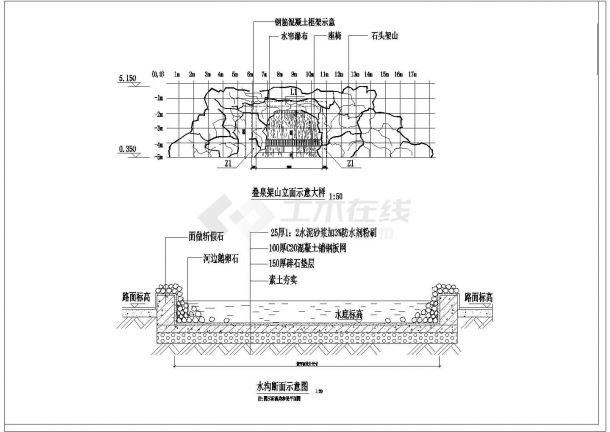 [云南]办公生活中心区环境工程设计施工图-图二