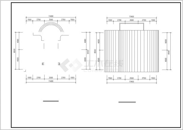 某6米高公共厕所建筑方案图（砖混结构，共2张图）-图一