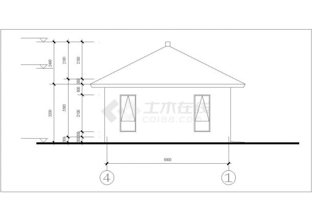 50平方米单层厕所建筑施工图（含设计说明，共4张）-图二