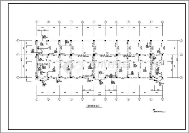 某六层框架结构住宅楼结构设计施工图-图一