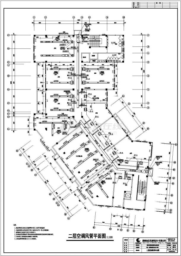 芙蓉和苑住宅小区空调设计施工图纸-图二