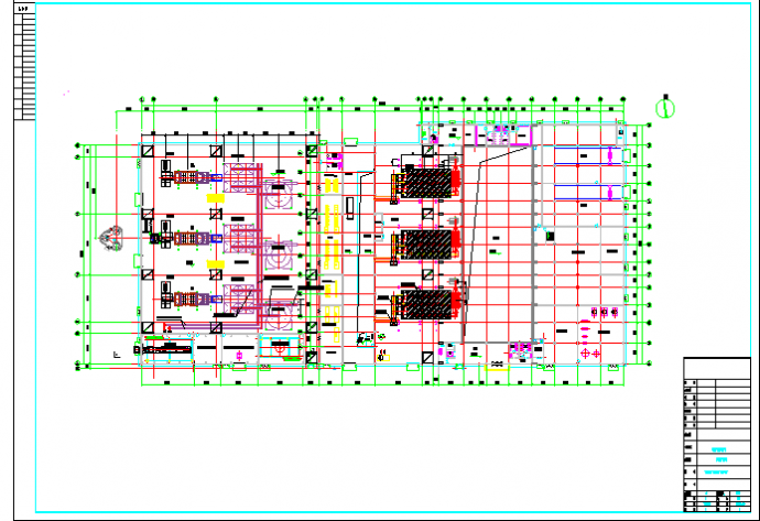焚烧发电工房底层设备布置平面图_图1