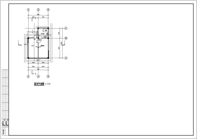 【杭州】某单层砖混门卫室结构设计施工图_图1