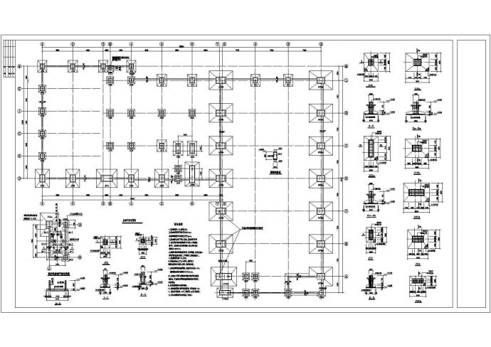 某三层全钢结构厂房结构设计施工图纸_图1