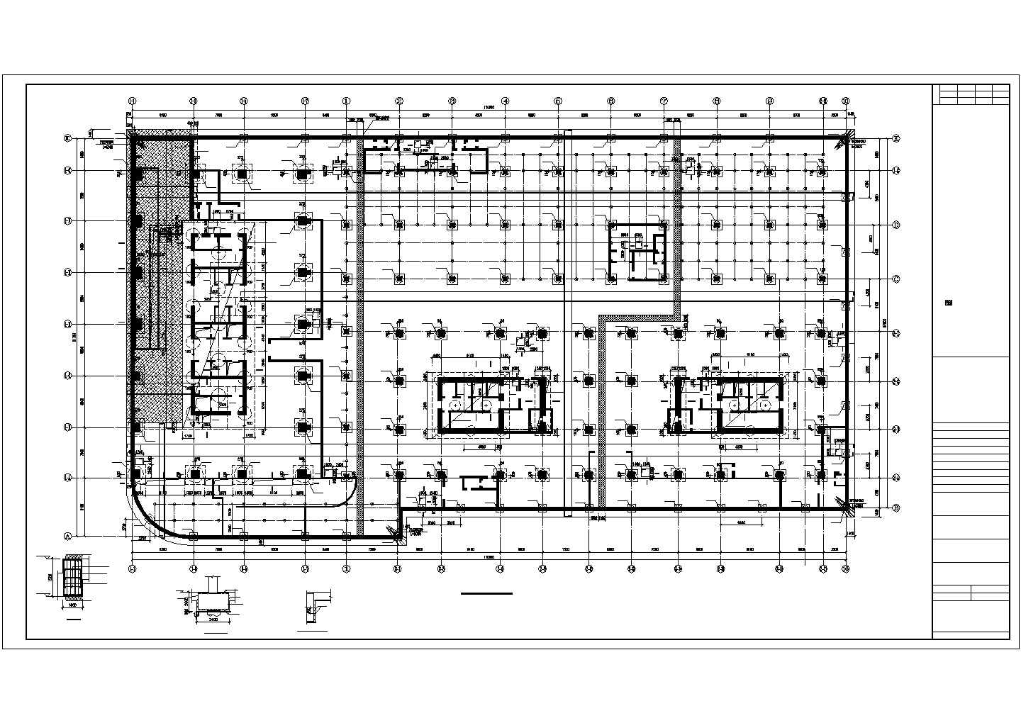 [广东]41层筒体框架与31层框支剪力墙结构行政办公楼结构施工图（161米）