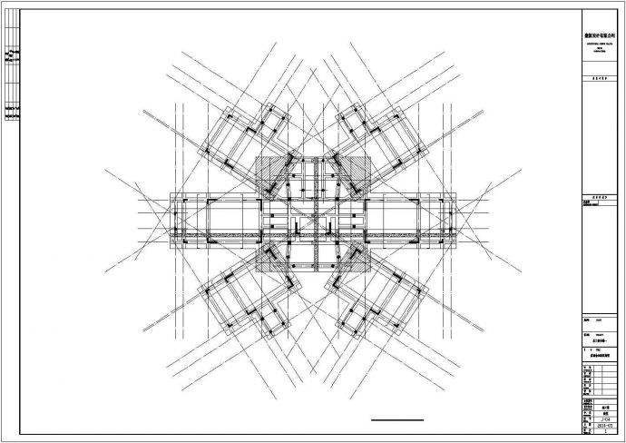 某五层框剪结构高管公寓结构图（含结构设计说明）_图1