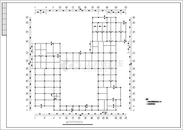 【武汉】某四层框架结构酒店全套结构设计施工图-图一