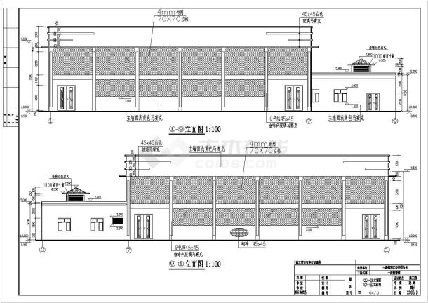 某地一层框架价格篮球馆建筑施工图纸-图一