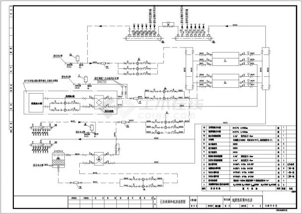 宁波某公司制冷机房CAD平面布置参考图-图二