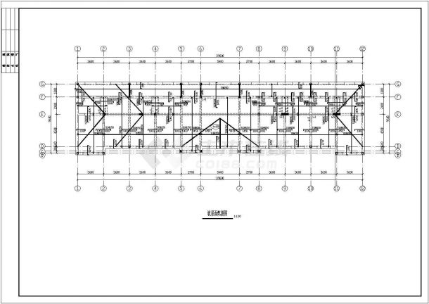 某三层砖混结构管理房结构设计施工图-图二