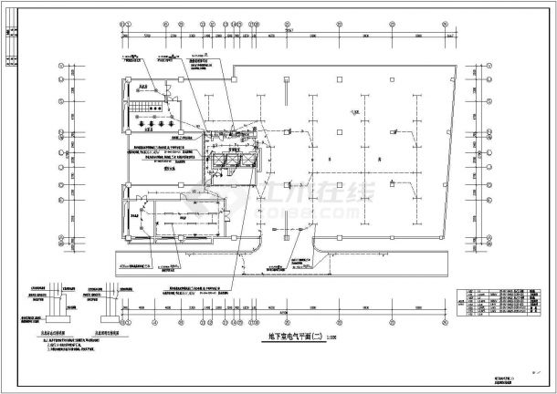四川某商住楼电气施工图（地下一层地上十五层，建筑面积12000平方米，框架剪力墙结构）-图一
