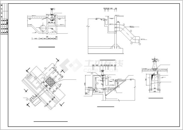 某A2O工艺污水处理厂CAD平面布置参考图-图一