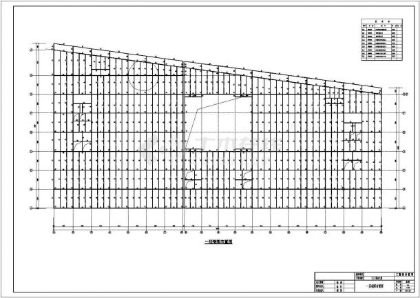 五层钢结构商业大厦结构设计施工图-图二