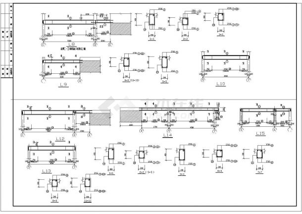 某砖混别墅结构设计图（地上二层，共17张）-图二