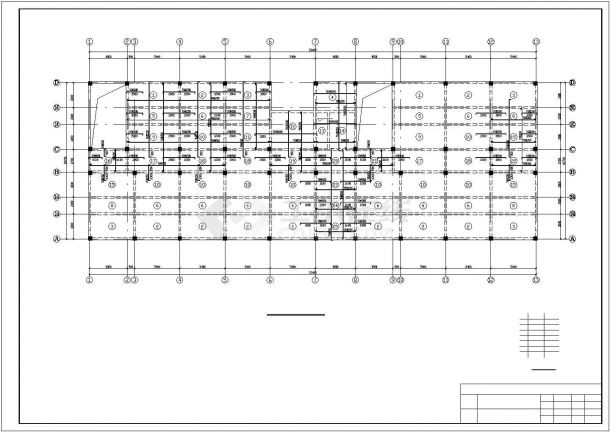 某地上五层框架混凝土综合办公楼建筑结构毕业设计图-图二
