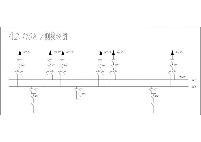 发电厂电气部分设计图纸（共5张图）_图1