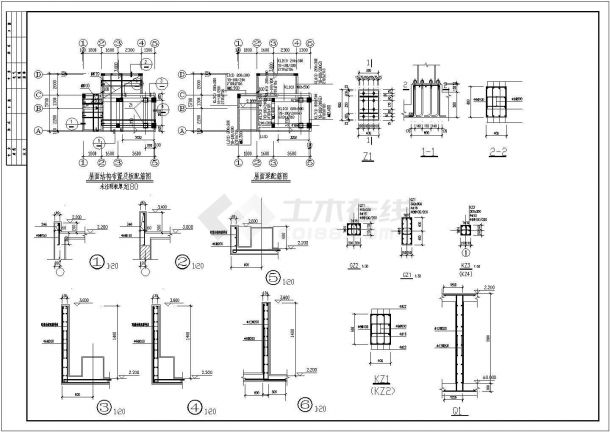 大门结构设计图纸（共4张图）-图二