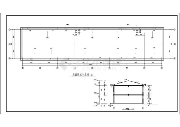 某地2层框架结构商业部分建筑施工图-图二