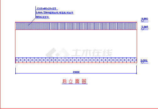 [施工图]某20m×20m超市设计cad图纸-图二