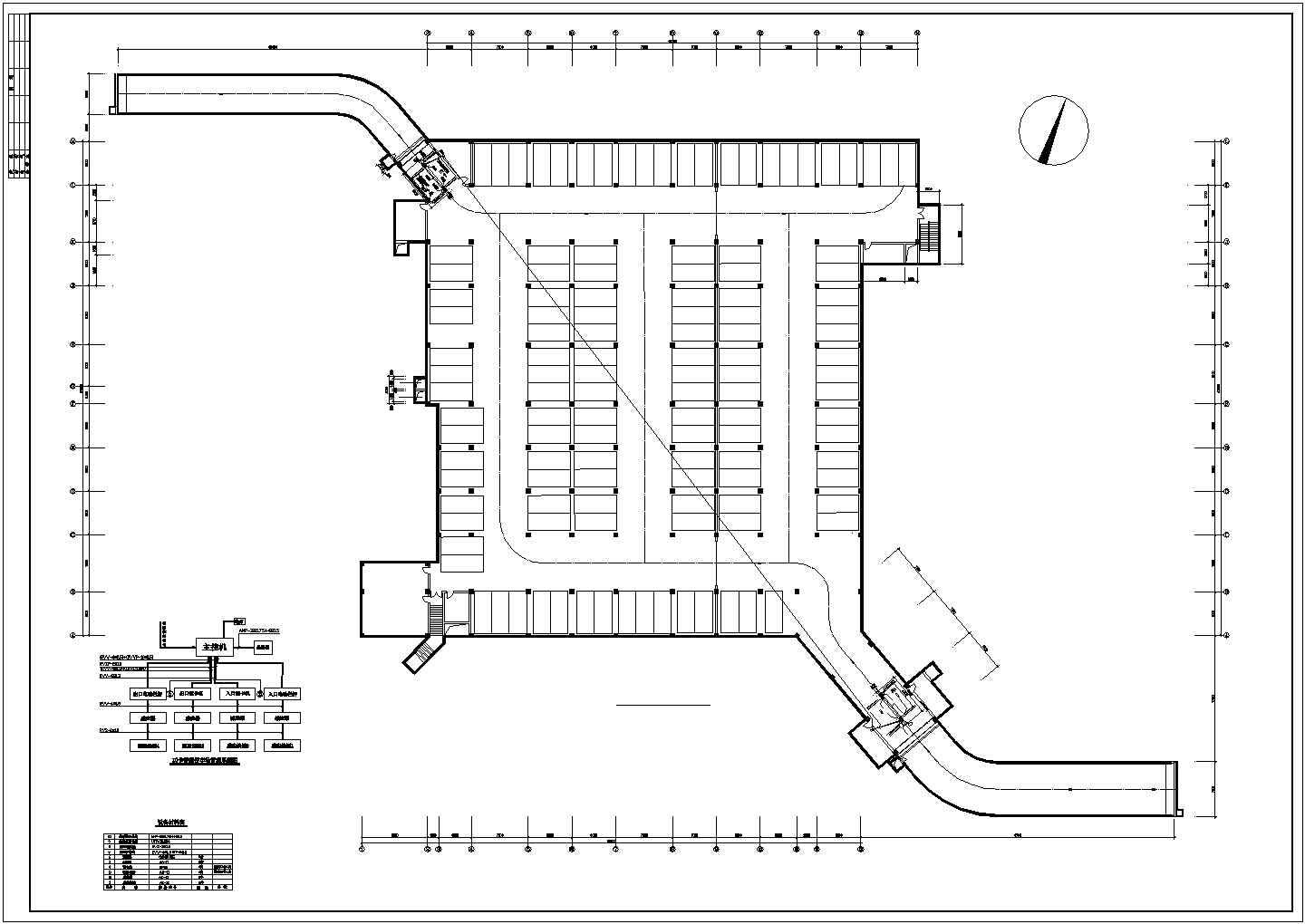 地下车库电气设计cad图，共6张