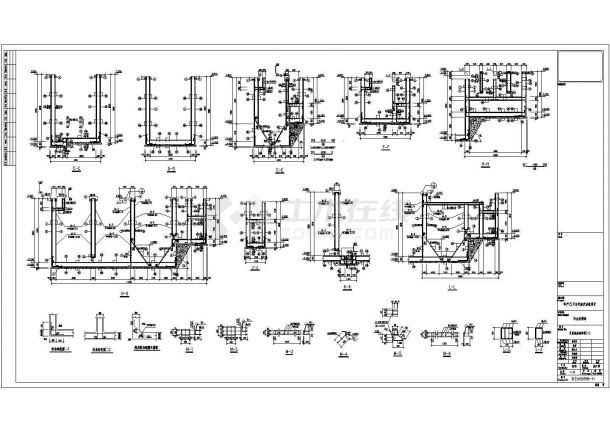 湖南某汽油发动机项目反应池结构图-图二