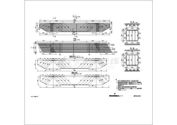 桥墩盖梁-30度详细设计图-图二