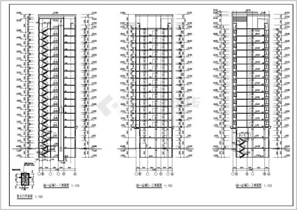 17层框支剪力墙结构商住楼建筑结构施工图-图一