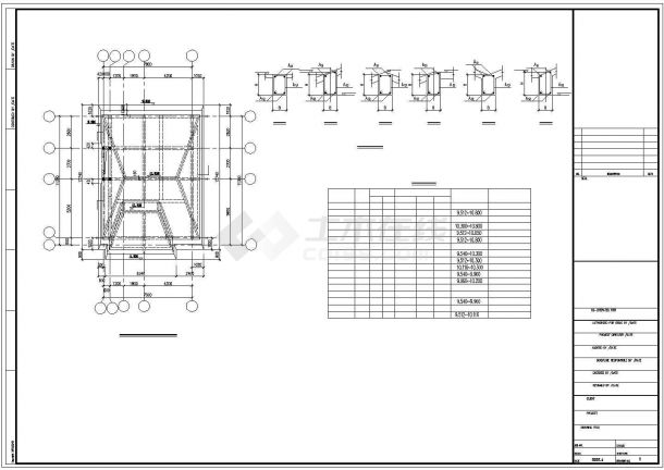 某三层框架结构别墅（B2型）全套结构图纸-图二