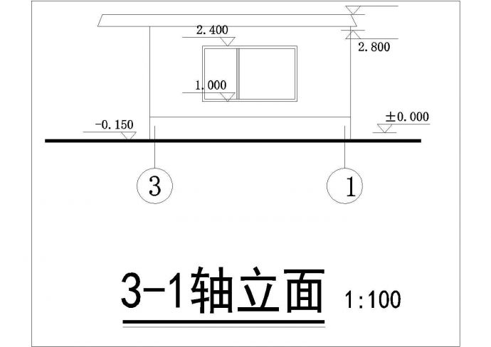 【上海】浦东某门卫及围墙建施图纸_图1