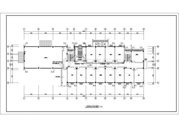 安民县茶研究所建筑办公楼施工图 --给排水-图二