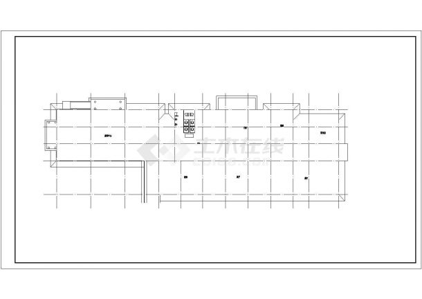 安民县茶研究所建筑三层框架结构办公楼施工图--建筑-图二