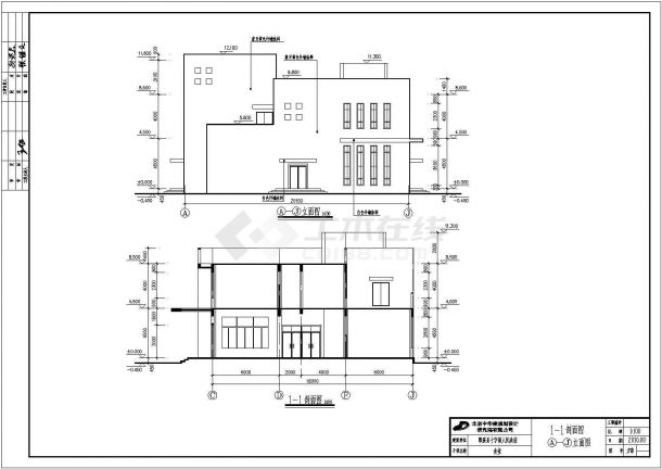 某地二层框架结构食堂建筑方案设计-图二