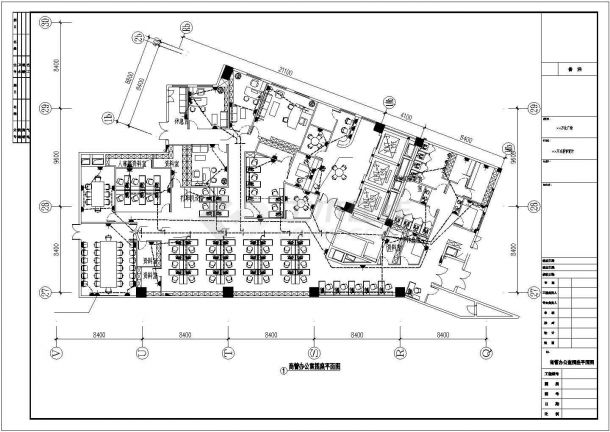 某商务楼电气施工图纸（共20张cad图）-图二