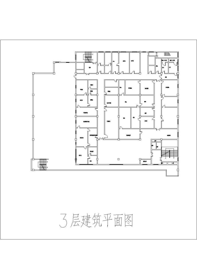 【吉首】某医院综合楼空调设计图纸_图1