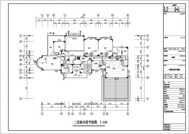 【四川】小型别墅VRV空调系统设计图纸-图一